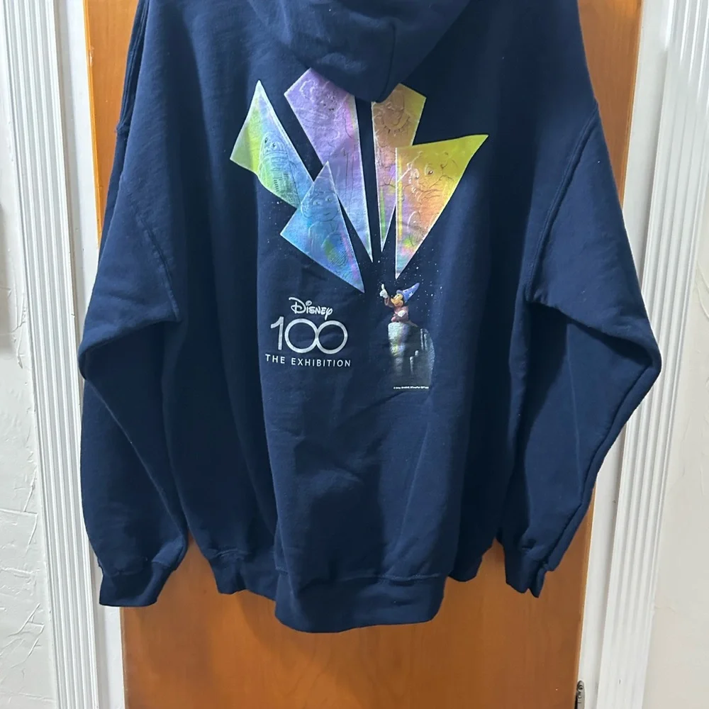 Disney Dark Blue 100 Exibition Hoodie - Picture 4 of 9